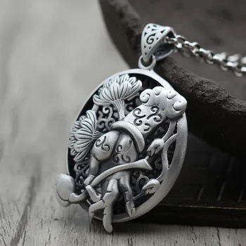 Silver Jewelry Vintage Old Bergamot lotus Pendant Silver Hollow lady sweater chain pendant paragraph auspicious clouds 
Silver Jewelry Vintage Old Bergamot lotus Pendant Silver Hollow lady sweater chain pendant paragraph auspicious clouds