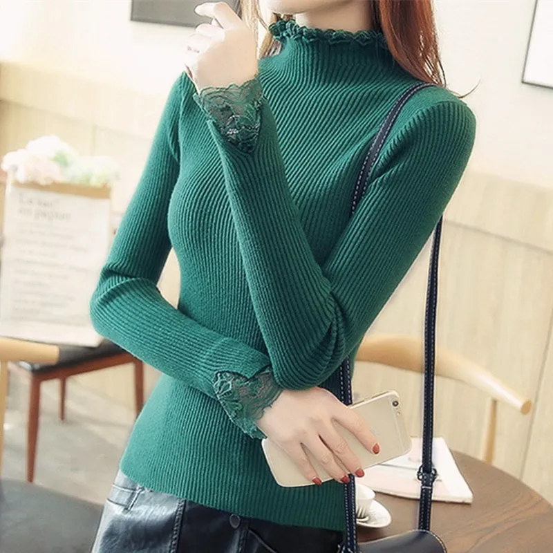 Casual Slim Women Pullovers 2019 Sexy Lace Sweaters Newest Fashion Wool Femme Crochet Tops Loose Shirt for Autumn Winter D214
Casual Slim Women Pullovers 2019 Sexy Lace Sweaters Newest Fashion Wool Femme Crochet Tops Loose Shirt for Autumn Winter D214