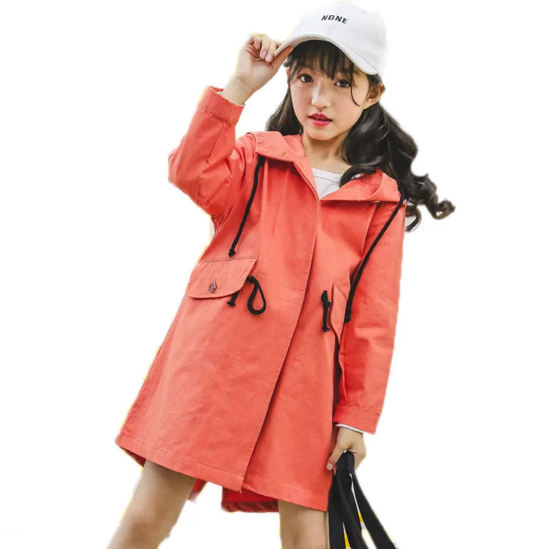 girls spring jackets 2018 new children outwear coat solid hooded girls trench jackets long style kids windbreaker jackets 4-13T
girls spring jackets 2018 new children outwear coat solid hooded girls trench jackets long style kids windbreaker jackets 4-13T