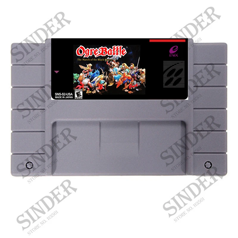 Save File Ogre Battle The March of the Black Queen 16 bit Super Game Card For NTSC USA Game Player
Save File Ogre Battle The March of the Black Queen 16 bit Super Game Card For NTSC USA Game Player