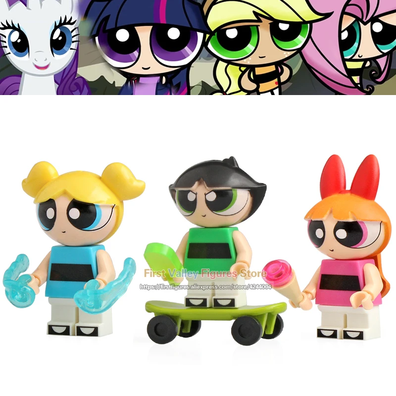 Legoed The PowerpuffS Girls Cartoon Action Figure Buttercup Bubbles Blossom Building Blocks Bricks Doll Toys for Children WM6051
Legoed The PowerpuffS Girls Cartoon Action Figure Buttercup Bubbles Blossom Building Blocks Bricks Doll Toys for Children WM6051