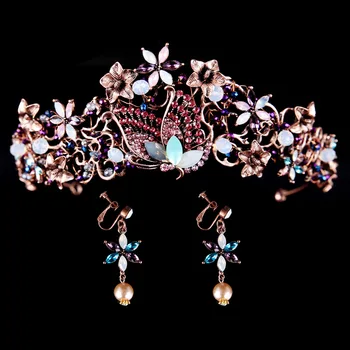 Vintage Baroque Retro Butterfly Rhinestone Tiaras and Crown Earrings Set de Noiva Women Wedding Accessories Jewelry Sets BH
Vintage Baroque Retro Butterfly Rhinestone Tiaras and Crown Earrings Set de Noiva Women Wedding Accessories Jewelry Sets BH
