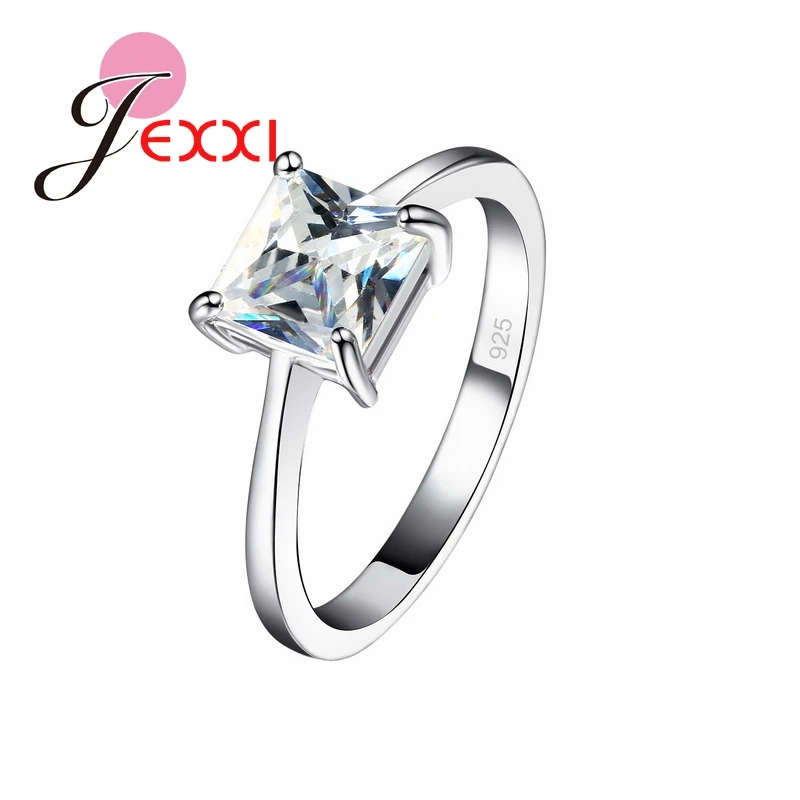 

Simple Design 925 Sterling Silver Ring With Cubic Zirconia Romantic Wedding Anniversary Ring Jewelry Factory Price Nice