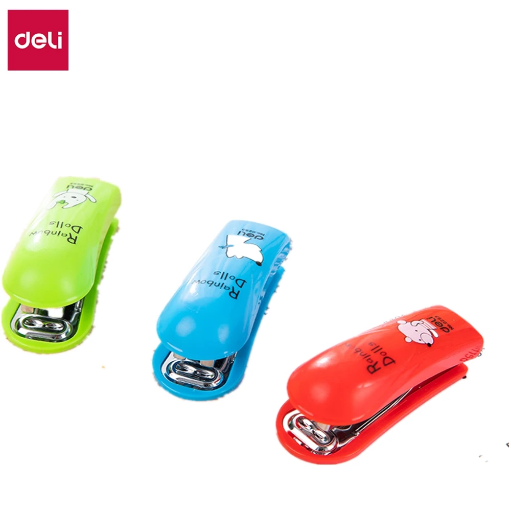 DELI Mini Stapler 10 # deli 0253 1 Set with staples Cartoon student cute stapler stationery office supply School accessories
DELI Mini Stapler 10 # deli 0253 1 Set with staples Cartoon student cute stapler stationery office supply School accessories