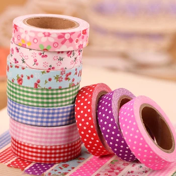5 pcs/lot DIY Cute Decorative Adhesive Tape Flower Dot Grid Striped Making Sticky Fabric Lace Tapes for Album Scrapbooking
5 pcs/lot DIY Cute Decorative Adhesive Tape Flower Dot Grid Striped Making Sticky Fabric Lace Tapes for Album Scrapbooking