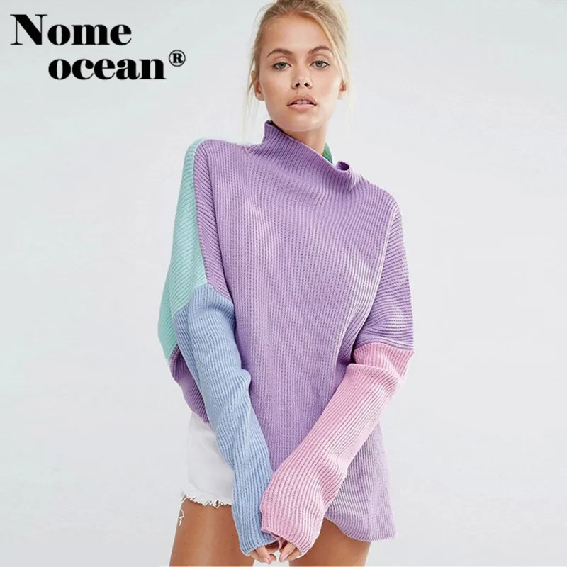 Colorful Life Oversized Sweaters 2018 Spring Color Block Stand Collar Pullover Sweater Bat Wing Sleeve Women Sweater M16120102
Colorful Life Oversized Sweaters 2018 Spring Color Block Stand Collar Pullover Sweater Bat Wing Sleeve Women Sweater M16120102