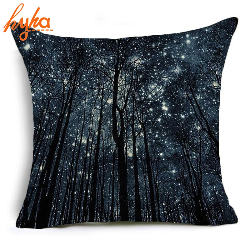 Hyha Starry Forest Polyester Pillow Case Cover Oil Painting Starry Night Moon Home Pillow Cases Animal Abstract Art Look up Sky
Hyha Starry Forest Polyester Pillow Case Cover Oil Painting Starry Night Moon Home Pillow Cases Animal Abstract Art Look up Sky