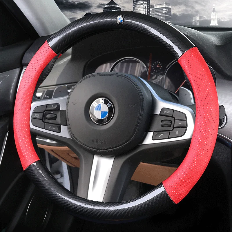 Car Steering-wheels Cover 37 38cm 15" for BMW 1 2 3 4 5 6 7 Z Series E46 E90 E87 F20 F22 F45 F30 G20 E60 F10 G30 F01 G11 E89
Car Steering-wheels Cover 37 38cm 15" for BMW 1 2 3 4 5 6 7 Z Series E46 E90 E87 F20 F22 F45 F30 G20 E60 F10 G30 F01 G11 E89