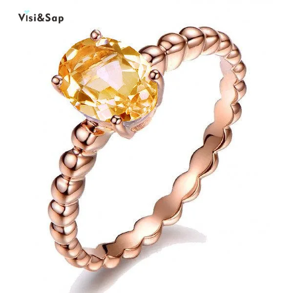 Visisap Elegant Charming Champagne Zircon Ring for Female Rose Gold Color Jewelry Anniversary Gifts Rings Wholesale B2162
Visisap Elegant Charming Champagne Zircon Ring for Female Rose Gold Color Jewelry Anniversary Gifts Rings Wholesale B2162