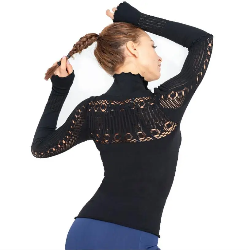 Fitness Fast-drying Slim Hollow-out sports Long Sleeves Yoga body-building Smock high elasticity running training Sportswea
Fitness Fast-drying Slim Hollow-out sports Long Sleeves Yoga body-building Smock high elasticity running training Sportswea