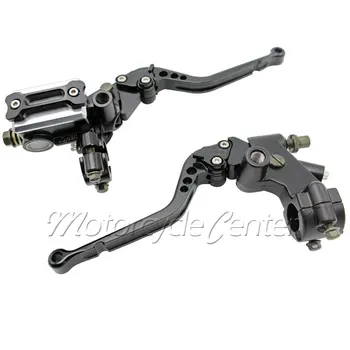Standard Handlebar 7/8" 22mm Motorcycle Pump Master Cylinder Kit Reservoir Long Brake Clutch Levers Set For Kawasaki Black
Standard Handlebar 7/8" 22mm Motorcycle Pump Master Cylinder Kit Reservoir Long Brake Clutch Levers Set For Kawasaki Black