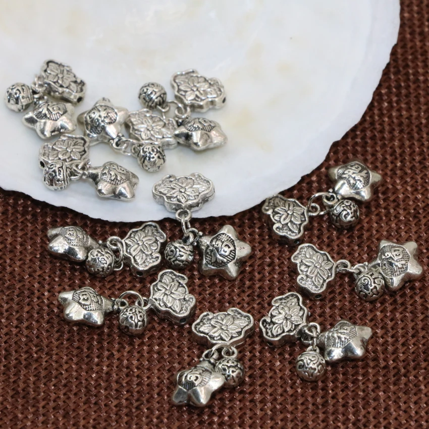 New fashion classical design 10pcs Tibet silver-color flower stars ball shape spacers beads accessories jewelry findings B2539
New fashion classical design 10pcs Tibet silver-color flower stars ball shape spacers beads accessories jewelry findings B2539