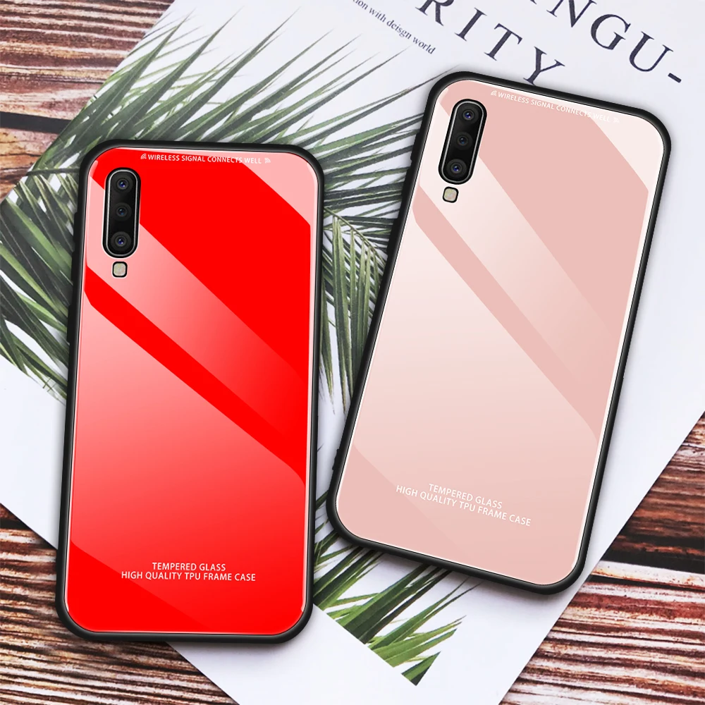 For Samsung Galaxy A30 Case Luxury Tempered Glass Soft Silicone For Samsung Galaxy A50 A10 A40 A70 Shockproof Hard Phone Cover
For Samsung Galaxy A30 Case Luxury Tempered Glass Soft Silicone For Samsung Galaxy A50 A10 A40 A70 Shockproof Hard Phone Cover