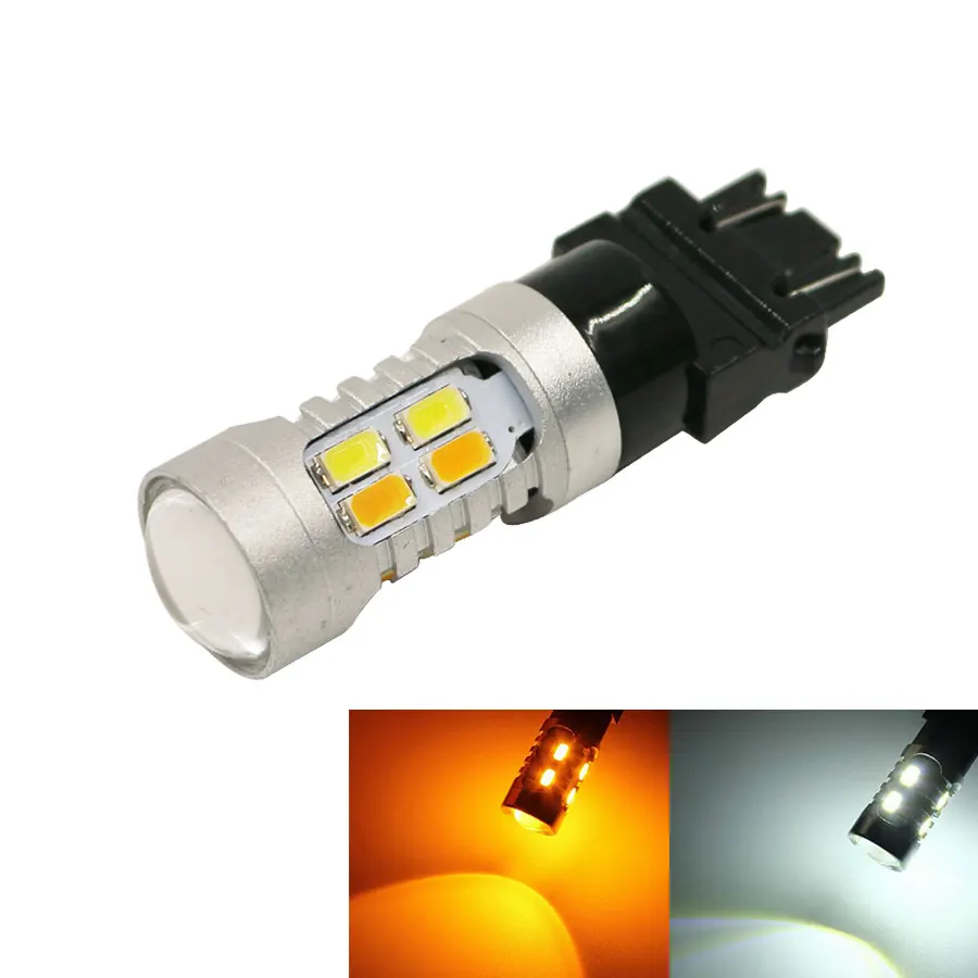 1PCS 3157 P27/5W T25 5730 20SMD Amber/White Switchback LED Bulbs SMD t25 DRL Turn Signal Tail Brake Stop Light 12V Dual Color
1PCS 3157 P27/5W T25 5730 20SMD Amber/White Switchback LED Bulbs SMD t25 DRL Turn Signal Tail Brake Stop Light 12V Dual Color