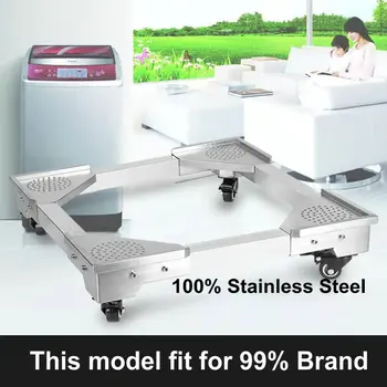 FUHAIHE 100% Stainless Steel Adjustable Base Multi-Functional Mobile Floor Stand for Dryer Washing Machine Refrigerator
FUHAIHE 100% Stainless Steel Adjustable Base Multi-Functional Mobile Floor Stand for Dryer Washing Machine Refrigerator
