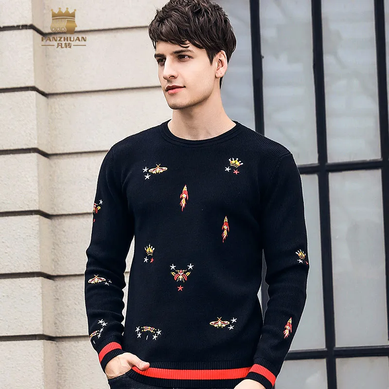 FANZHUAN New Free Shipping 2018 Male men's man winter long sleeved Pullover Thick warm BLACK bottoming Sweater embroidery 825243
FANZHUAN New Free Shipping 2018 Male men's man winter long sleeved Pullover Thick warm BLACK bottoming Sweater embroidery 825243