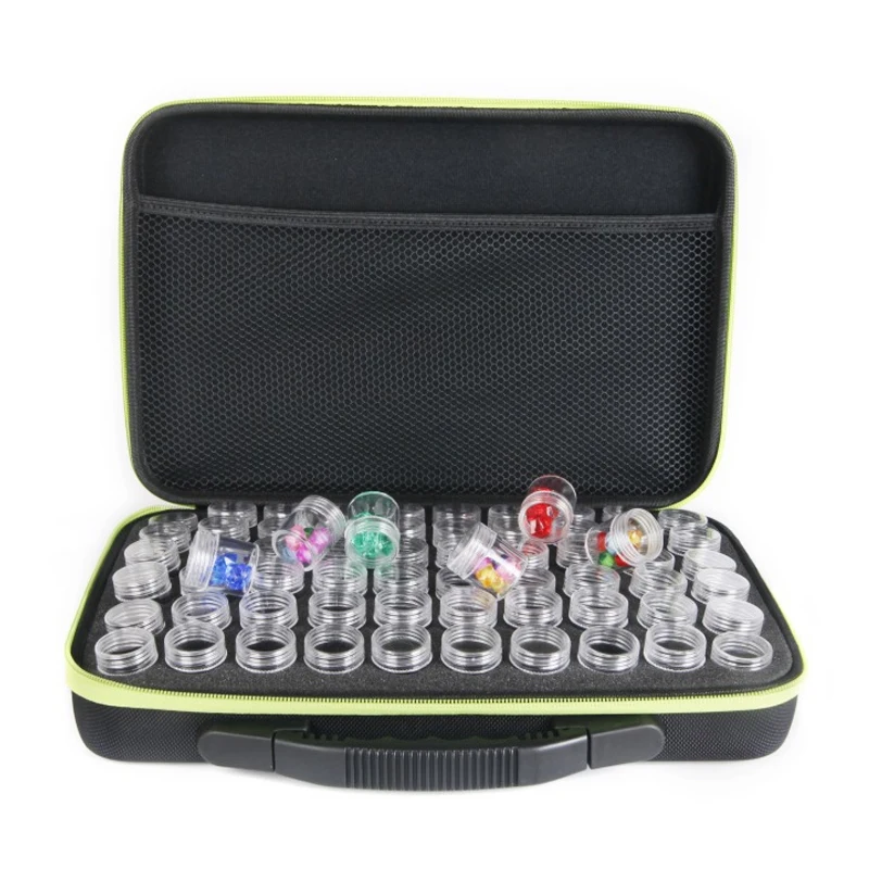 NEW 60 Bottles Diamond Painting Box Tool Container Storage Box Carry Case Holder Hand Bag Zipper Design Shockproof Durable
NEW 60 Bottles Diamond Painting Box Tool Container Storage Box Carry Case Holder Hand Bag Zipper Design Shockproof Durable