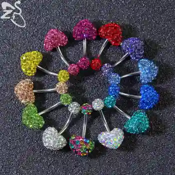 2017 Mixed Colors Heart Crystal Belly Navel Button Rings Piercings Stainless Steel Ombligo Belly Navel Piercing Women Jewelry
2017 Mixed Colors Heart Crystal Belly Navel Button Rings Piercings Stainless Steel Ombligo Belly Navel Piercing Women Jewelry
