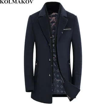 KOLMAKOV Men's Coats 2018 New Arrival Mens Woolen Coats Slim Fit Long Plaid Business Coat Male M-3XL Wool Jackets with Scarf Men
KOLMAKOV Men's Coats 2018 New Arrival Mens Woolen Coats Slim Fit Long Plaid Business Coat Male M-3XL Wool Jackets with Scarf Men