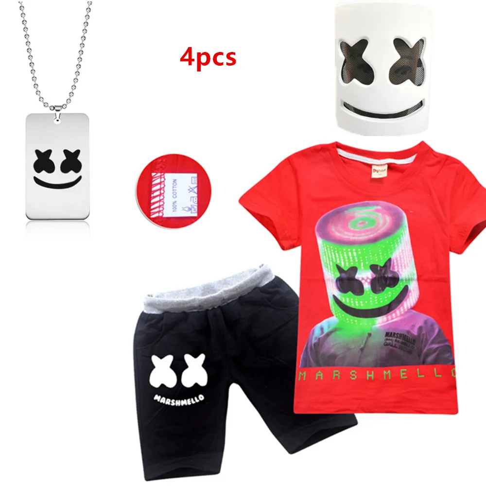 2019 Colorful DJ Marshmello Sport Suits Teenage Summer Boys Clothing Sets Short Sleeve T Shirt & Pants Casual Child Boy Clothes
2019 Colorful DJ Marshmello Sport Suits Teenage Summer Boys Clothing Sets Short Sleeve T Shirt & Pants Casual Child Boy Clothes