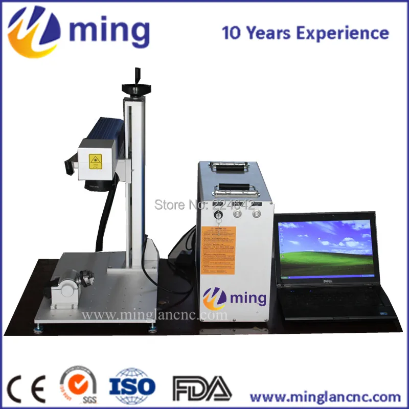 

20W Desktop Fiber Laser Marking Machine For Marking Metal, Stainless Steel,Gold,Silver,PVC,PE