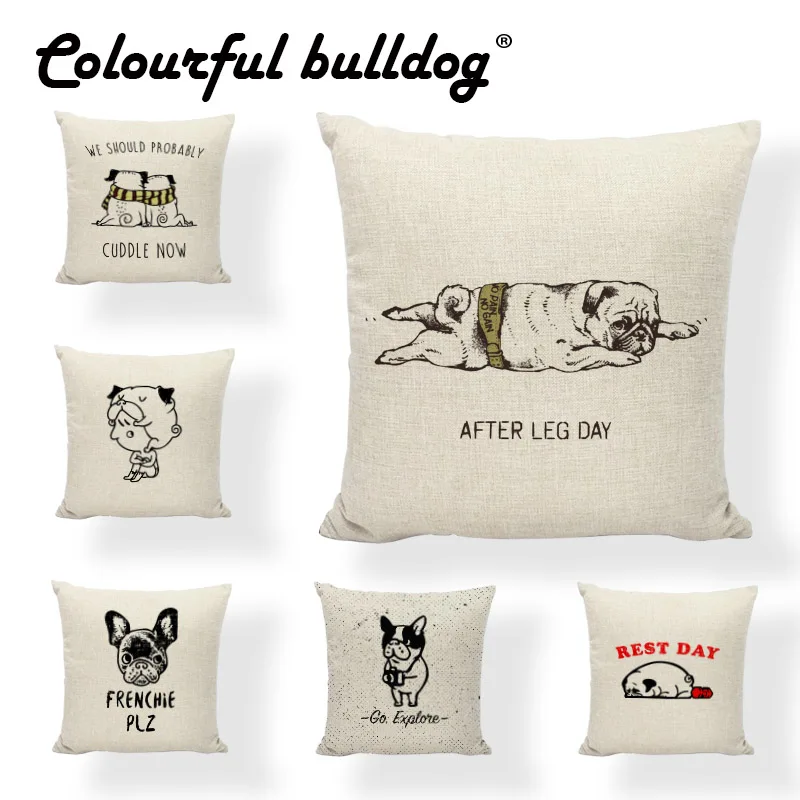 Dropshipping Workout Puppy Pug Red French Bulldog Sloth Cushion Cover Aztec Feather Birthday 45*45Cm Decor Bed Throw Pillow Case
Dropshipping Workout Puppy Pug Red French Bulldog Sloth Cushion Cover Aztec Feather Birthday 45*45Cm Decor Bed Throw Pillow Case