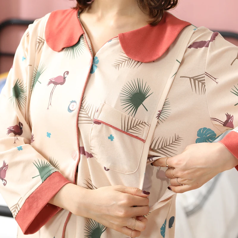 Pregnancy Breastfeeding Pajamas for Pregnant Women Printed Cotton Maternity Nursing Sleepwear Maternity Nursing Nightwear Sets
Pregnancy Breastfeeding Pajamas for Pregnant Women Printed Cotton Maternity Nursing Sleepwear Maternity Nursing Nightwear Sets