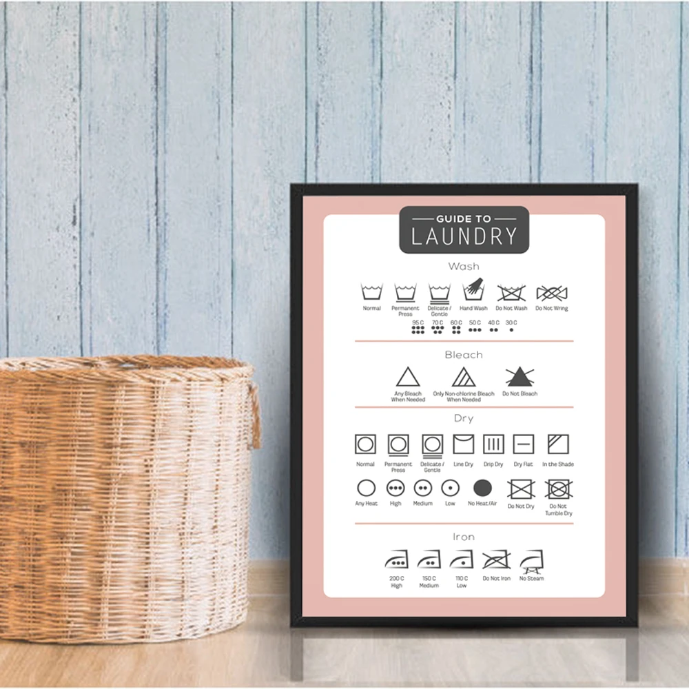 Nordic Laundry Guide Modern Wall Art Canvas Poster and Print Laundry Cheat Sheet Canvas Poster For Laundry Room Minimalist Decor
Nordic Laundry Guide Modern Wall Art Canvas Poster and Print Laundry Cheat Sheet Canvas Poster For Laundry Room Minimalist Decor