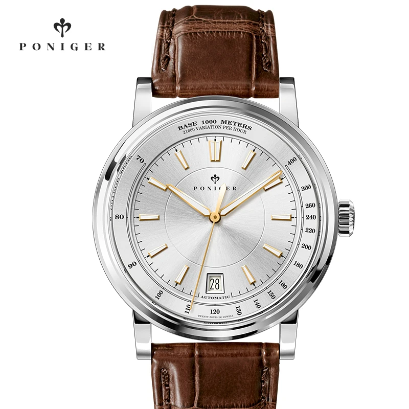 PONIGER Switzerland Luxury Brand Japan NH35A Automatic Mechanical Men's Watches 50M Waterproof Tachymeter Sapphire Clock P517-2
PONIGER Switzerland Luxury Brand Japan NH35A Automatic Mechanical Men's Watches 50M Waterproof Tachymeter Sapphire Clock P517-2