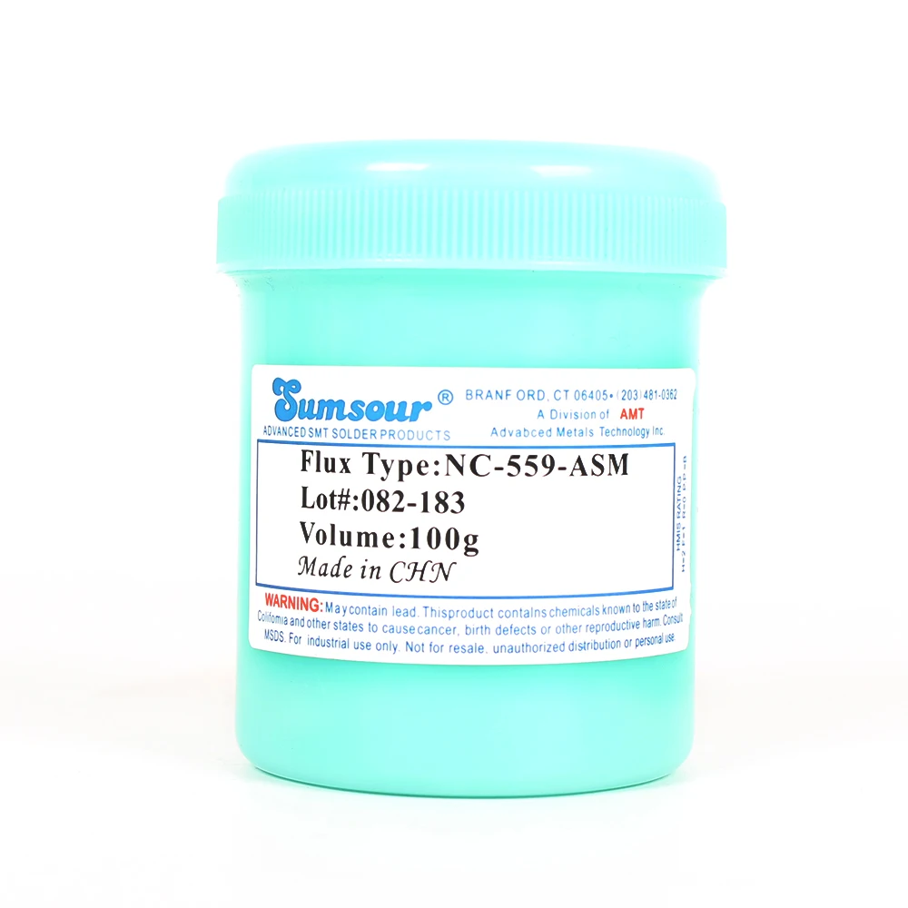 Soldering Flux 100g NC-559-ASM BGA Reballing PCB No-Clean Solder Paste Welding Rework Repair Advanced Oil Flux Grease
Soldering Flux 100g NC-559-ASM BGA Reballing PCB No-Clean Solder Paste Welding Rework Repair Advanced Oil Flux Grease
