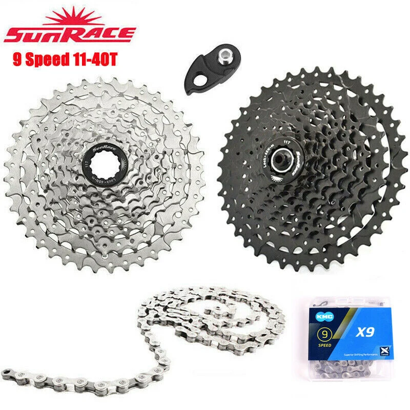 Sunrace 9 Speed Cassette 11-40T Mountain Bike Freewheel X9 Chain Cogs Wide Ratio MTB Freewheel Adapter fit Shimano SRAM
Sunrace 9 Speed Cassette 11-40T Mountain Bike Freewheel X9 Chain Cogs Wide Ratio MTB Freewheel Adapter fit Shimano SRAM