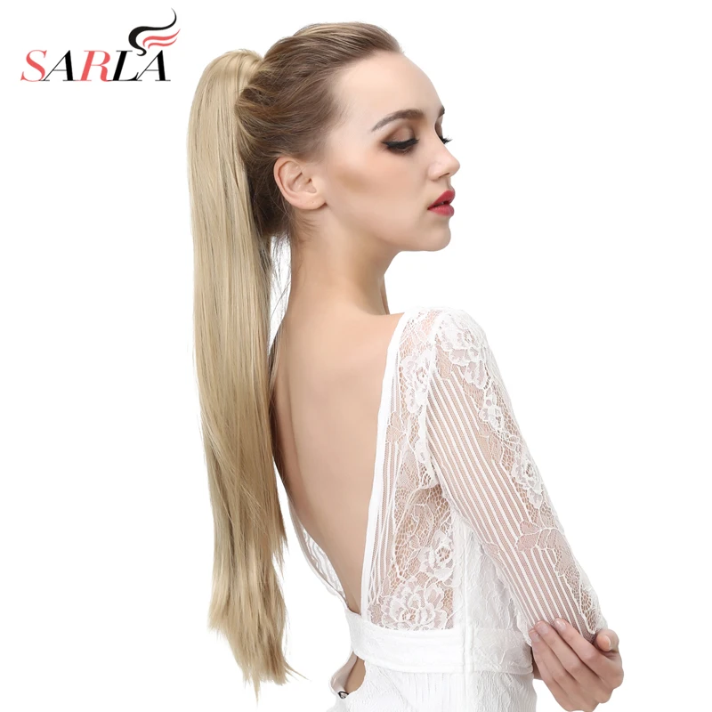 SARLA 24" 10Pcs Synthetic Hair Claw-in Straight Ponytail Extension Hairpieces Heat Resistant Ponytails 160g P005
SARLA 24" 10Pcs Synthetic Hair Claw-in Straight Ponytail Extension Hairpieces Heat Resistant Ponytails 160g P005