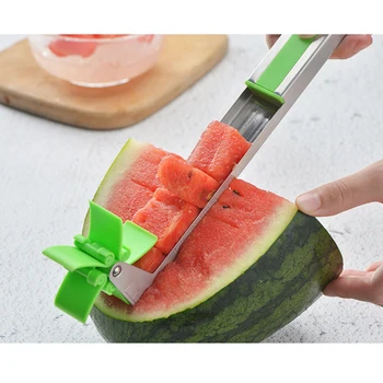 Kitchen Fruit Watermelon Knife Slicer Stainless Steel Windmill Cutting Spoon Corers Knife Fruit Salad Tool For Outdoor Party
Kitchen Fruit Watermelon Knife Slicer Stainless Steel Windmill Cutting Spoon Corers Knife Fruit Salad Tool For Outdoor Party