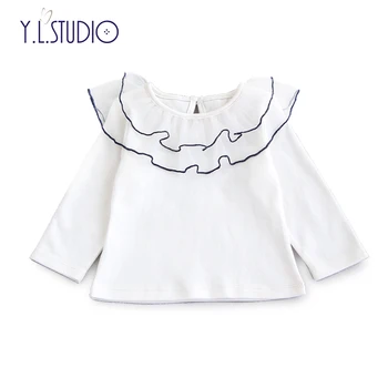 Baby Girl Tops T-shirt Lace Flounce Collar Mesh Back Opening Body Soft Tee Shirt Birthday Poleras Kids Clothing Newborn Clothes
Baby Girl Tops T-shirt Lace Flounce Collar Mesh Back Opening Body Soft Tee Shirt Birthday Poleras Kids Clothing Newborn Clothes