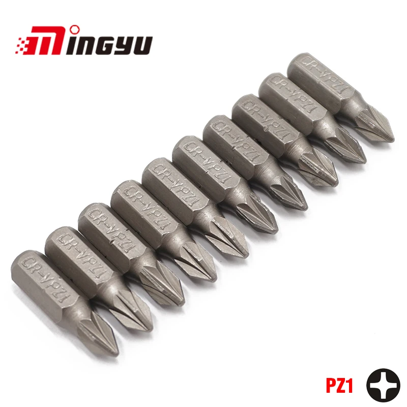 10Pcs 1/4" 25mm Pozidriv PZ1 Screwdriver Bit Set Repair Tools ScrewdriversKit Hex Shank Drill Bit For Power Household Hand Tools
10Pcs 1/4" 25mm Pozidriv PZ1 Screwdriver Bit Set Repair Tools ScrewdriversKit Hex Shank Drill Bit For Power Household Hand Tools