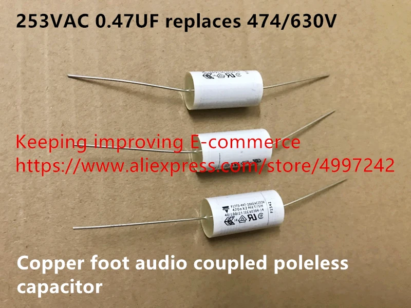 

Original new 100% Germany import 253VAC 0.47UF replaces 474/630V copper foot audio coupled poleless capacitor (Inductor)