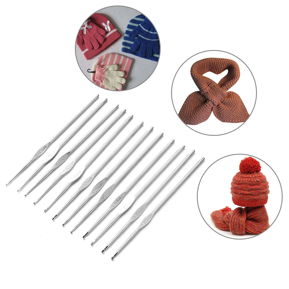 12pcs/set Small Size Crochet Hooks Set Mix Sizes 0.6-1.9mm Knitting Needles For Yarn Weave Tools Lace Crochet Sewing Needles Set
12pcs/set Small Size Crochet Hooks Set Mix Sizes 0.6-1.9mm Knitting Needles For Yarn Weave Tools Lace Crochet Sewing Needles Set