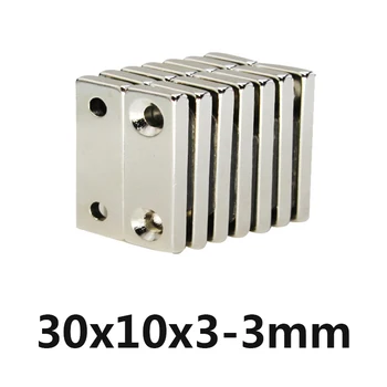 10pcs square block magnet 30*10*3MM two hole 3MM n35 Rare Earth strong Permanent NdFeB Neodymium Magnet
10pcs square block magnet 30*10*3MM two hole 3MM n35 Rare Earth strong Permanent NdFeB Neodymium Magnet