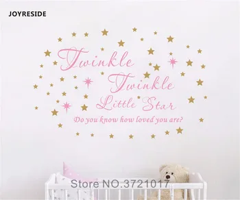 JOYRESIDE Twinkle Twinkle Little Star Wall Decal Vinyl Quote Sticker Do You Know How Loved You Are For Girls Room Decor YMX23
JOYRESIDE Twinkle Twinkle Little Star Wall Decal Vinyl Quote Sticker Do You Know How Loved You Are For Girls Room Decor YMX23