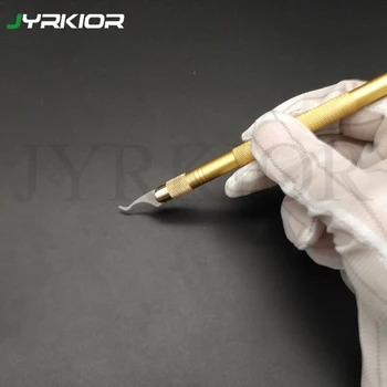 Jyrkior Mobile Phone CPU BGA Chip Removing Graver For iPhone BGA Remove Knife Blade Remove Glue Blade Crescent blade
Jyrkior Mobile Phone CPU BGA Chip Removing Graver For iPhone BGA Remove Knife Blade Remove Glue Blade Crescent blade