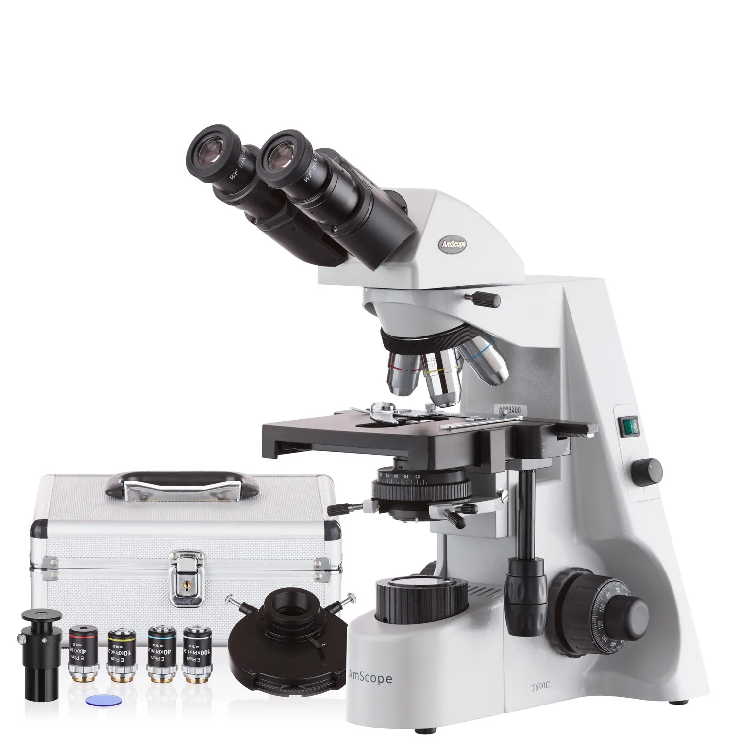AmScope 40X-2500X Professional Infinity Plan Phase Contrast Kohler Compound Microscope B690C-PL-PCT200INF
AmScope 40X-2500X Professional Infinity Plan Phase Contrast Kohler Compound Microscope B690C-PL-PCT200INF