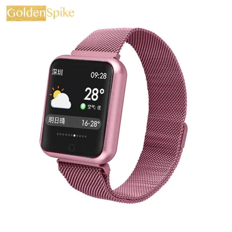 2019 P68 Smart Watch Men Women Blood Pressure Blood Oxygen Heart Rate Monitor Sports Tracker Smartwatch IP68 Connect IOS Android
2019 P68 Smart Watch Men Women Blood Pressure Blood Oxygen Heart Rate Monitor Sports Tracker Smartwatch IP68 Connect IOS Android