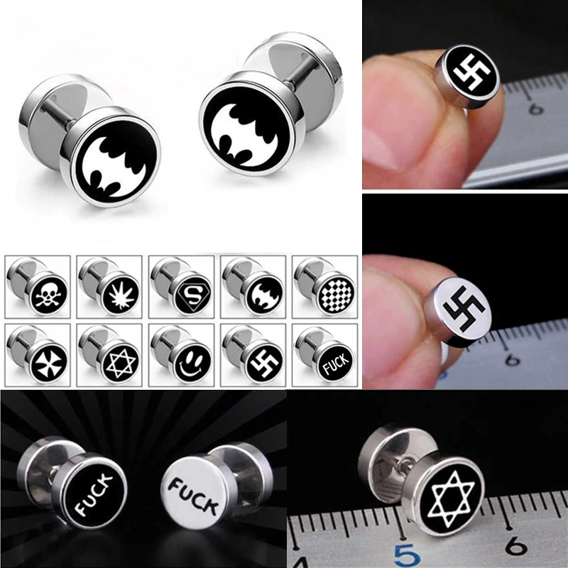 1pc Stainless Steel Stud Earring For Women Men Jewelry Earrings Fine Summer Trend Gift Unique Personality Punk Hip Hop Simple
1pc Stainless Steel Stud Earring For Women Men Jewelry Earrings Fine Summer Trend Gift Unique Personality Punk Hip Hop Simple