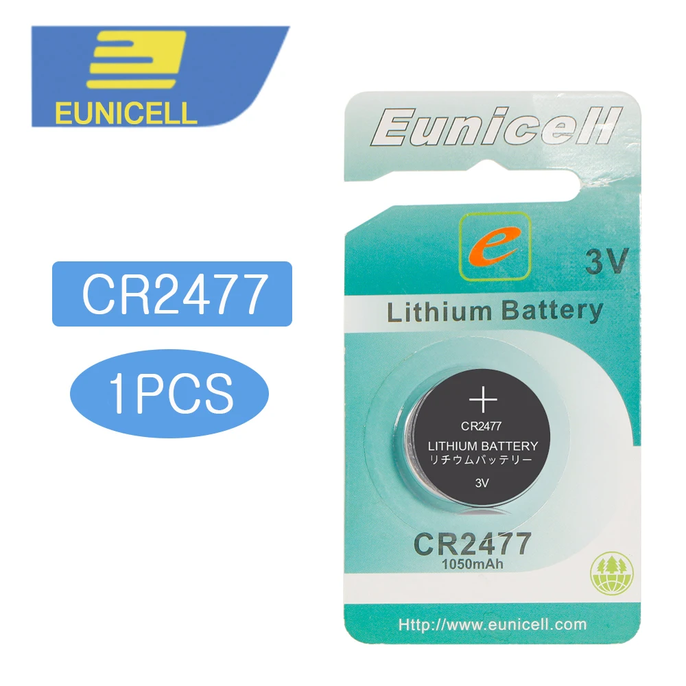 

CR 2477 CR2477 Battery Lithium Button Coin 3V 1050mAh Cell Battery DL2477 ECR2477 LM2477 KCR2477 for Watch Calculator Flashlight