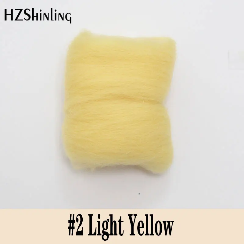 5 g Super Fast felting Short Fiber Wool Perfect in Needle Felt and Wet Felt Light Yellow
5 g Super Fast felting Short Fiber Wool Perfect in Needle Felt and Wet Felt Light Yellow
