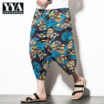 Summer Mens Beach Colorful Printed Drop Crotch Cotton Linen Pants Casual Plus Size Elasic Waist Wide Leg Baggy Calf Harem Pants
Summer Mens Beach Colorful Printed Drop Crotch Cotton Linen Pants Casual Plus Size Elasic Waist Wide Leg Baggy Calf Harem Pants