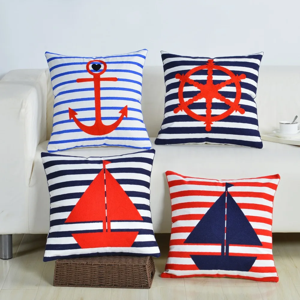 Mediterranean Blue Sailing Sailor Printed Striped Cushion Cover Decorative Throw Pillow Cover Case For Sofa Home Car Deco 45x45
Mediterranean Blue Sailing Sailor Printed Striped Cushion Cover Decorative Throw Pillow Cover Case For Sofa Home Car Deco 45x45