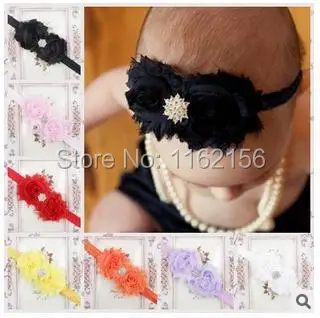 New girls headbands Chiffon Shabby Flowers Double Rose Flower With CZ Diamond headbands children kids hair accessories
New girls headbands Chiffon Shabby Flowers Double Rose Flower With CZ Diamond headbands children kids hair accessories