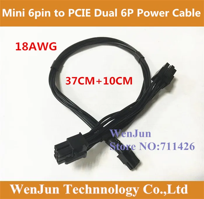 1PCS NEW Mac Pro mini 6pin to 6pin & 6pin PCI-e Dual Power Cable for Apple Mac Pro Video Card 37cm+10CM 18awg
1PCS NEW Mac Pro mini 6pin to 6pin & 6pin PCI-e Dual Power Cable for Apple Mac Pro Video Card 37cm+10CM 18awg