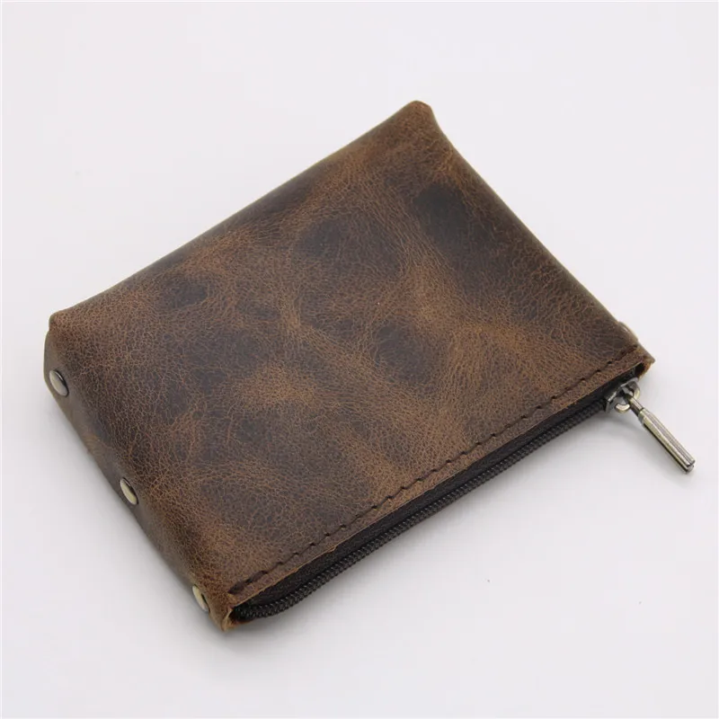 Men Wallet Genuine Leather Coin Purses women Male Small Change Mini Zipper Money Bag Pocket Wallets Key Holder carteira Handmade
Men Wallet Genuine Leather Coin Purses women Male Small Change Mini Zipper Money Bag Pocket Wallets Key Holder carteira Handmade